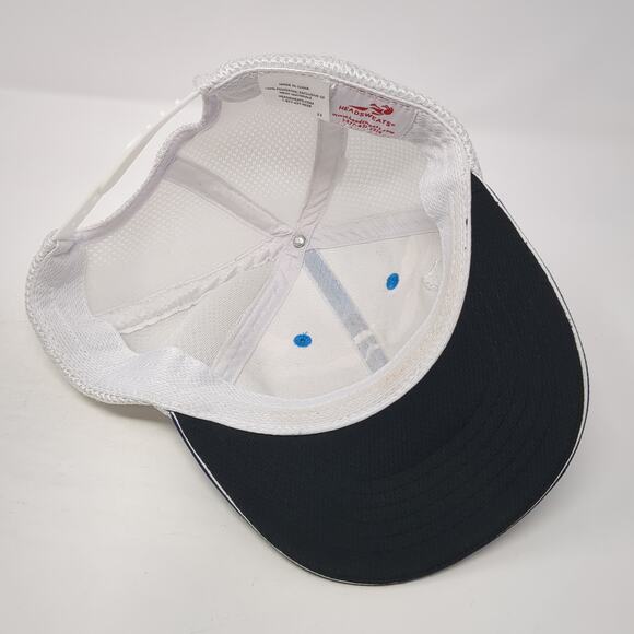Headsweats Snapback Trucker Cap Blue One Size Adjustable Mesh Back Polyester - Picture 7 of 9